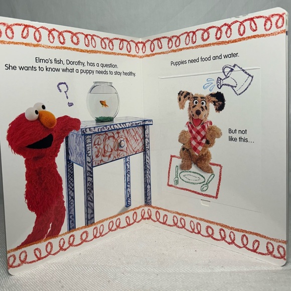 123 Sesame Street Elmo’s World First Flap-Book Library with 3 Sturdy Board Books - Picture 6 of 7